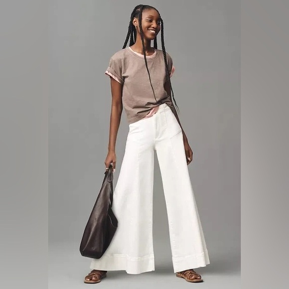 Anthropologie Denim - Pilcro Anthropologie The McKinley Regenerative Cotton Corset Wide-Leg